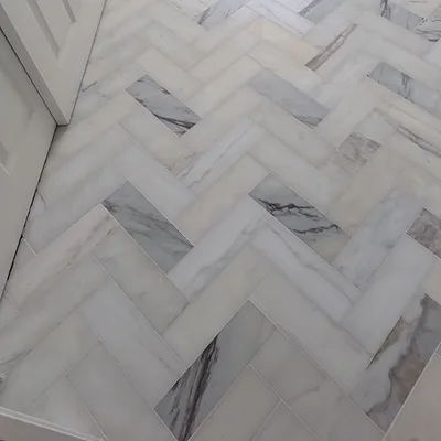 Herringbone tile pattern sample
