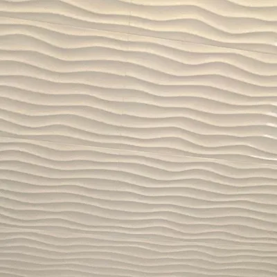 Wave textured wall tile sample